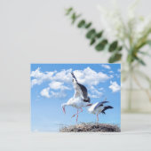 空にコウノトリ ポストカード (スタンド正面)