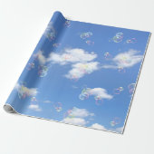 空にシャボン玉 ラッピングペーパー (アンロールド)