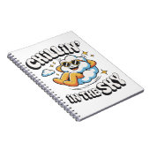 空にチリン' -おもしろいクラウドデザインスパイラル ノートブック (右側)