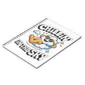 空にチリン' -おもしろいクラウドデザインスパイラル ノートブック (左側)