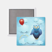 空にフクロウ マグネット (正面/裏面)