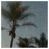 空にヤシの木を植える ファブリック (クローズアップ)