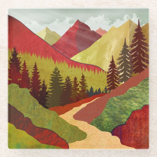 空に向かって歩く ガラスコースター (正面)