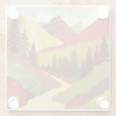 空に向かって歩く ガラスコースター (裏面)