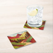 空に向かって歩く スクエアペーパーコースター (インサイチュ)