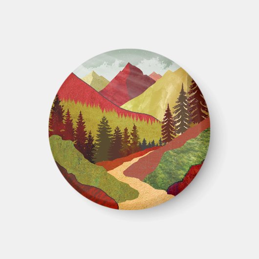 空に向かって歩く マグネット (正面)