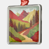 空に向かって歩く メタルオーナメント (左)