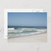 空に対するビーチの美澄んしい景色2 ポストカード (正面/裏面)