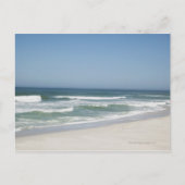 空に対するビーチの美澄んしい景色2 ポストカード (正面)