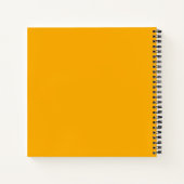 空に届くオレンジ色のチューリップ ノートブック (裏面)
