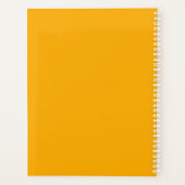 空に届くオレンジ色のチューリップ プランナー手帳 (裏面)