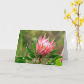 空に手を伸ばす カード (黄色い花)