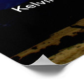 空に浮かぶ波 ポスター (角)