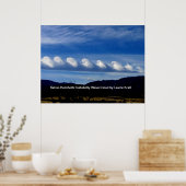 空に浮かぶ波 ポスター (キッチン)