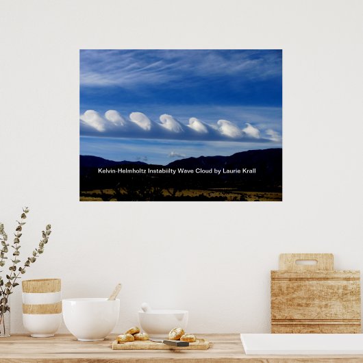 空に浮かぶ波 ポスター (キッチン)