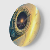 空に漂う ラージ壁時計 (傾斜)