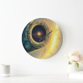 空に漂う ラージ壁時計 (ホーム)