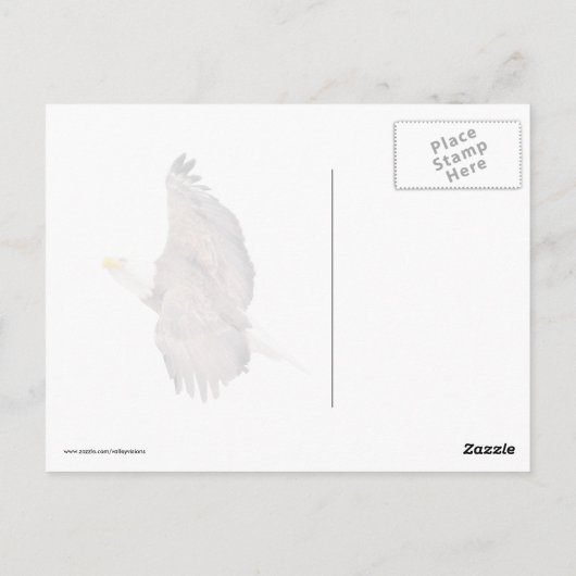 空に禿げたワシの目 ポストカード (裏面)