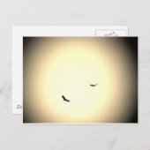 空に舞い上がる鳥 ポストカード (正面/裏面)