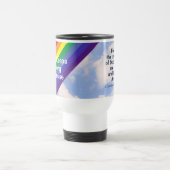 空に虹のバイブル感動的聖句かわいい トラベルマグ (中央)