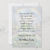 空に虹を持つ村のシャムロック シーズンカード (裏面)