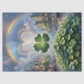 空に虹を持つ村のシャムロック 薄葉紙 (正面)