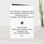 空に見て下さい カード (裏面)