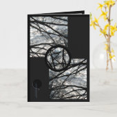 空に見て下さい カード (黄色い花)