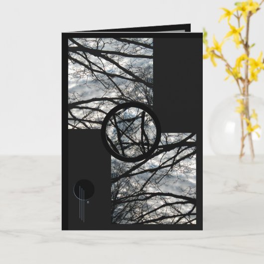 空に見て下さい カード (黄色い花)