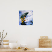 空に触れる（キャンバス印刷） ポスター (キッチン)