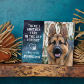 空に輝くもう一つの星 - オーダーメイドペットドッグメモリアル フォトプラーク (側面)