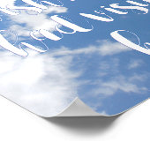 空に面会時間があったらな | 哀悼の名言 ポスター (角)