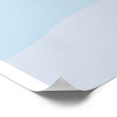 空に飛んでいるカモメがいる ポスター (角)