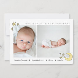 空のすべての星が黄色に輝く