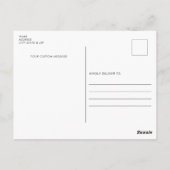 空のはがきに熱気球 ポストカード (裏面)