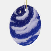空のオーナメントの月 セラミックオーナメント (右)