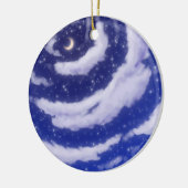 空のオーナメントの月 セラミックオーナメント (左)