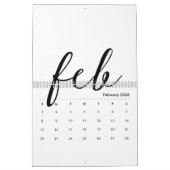 空のカレンダー2026白テンプレート カレンダー (2月 2026)