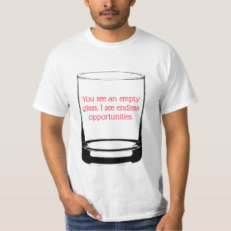 空のガラス、無限の機会Tシャツ Tシャツ