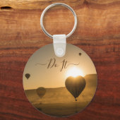 空のキーチェーン内の熱気球 キーホルダー (正面)