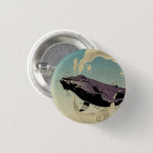 空のクジラボタン 缶バッジ (正面&裏面)