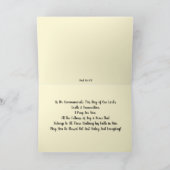 空のクロス彼は復活聖なる書物、 経典イースターカード カード (内部)