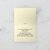 空のクロス彼は復活聖なる書物、 経典イースターカード カード (内部)