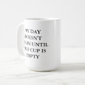 空のコップ コーヒーマグカップ (正面左)