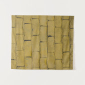 空のコンクリートレンガ壁 タペストリー (正面(横))