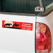 空のサドルカウボーイの記憶 バンパーステッカー (トラック上)