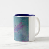 空のスキマーのトンボ ツートーンマグカップ (正面右)