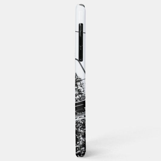 空のスキリフト//黒と白の冬 Case-Mate iPhoneケース (裏面/左)