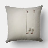 空のスキーおよびポーランド人 クッション (裏面)