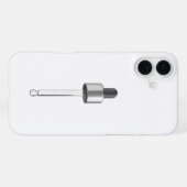 空のスポイトピペット iPhoneケース (裏面横)